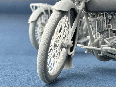 Us Model J Military Motorcycle 1916-1918 (3d-printed) - image 8