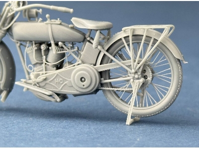 Us Model J Military Motorcycle 1916-1918 (3d-printed) - image 9