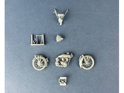 Us Model J Military Motorcycle 1916-1918 (3d-printed) - image 10