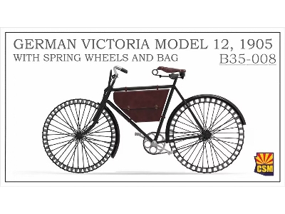 German Victoria Model 12 With Spring Wheels And Bag (1905 / 3d-printed) - image 1