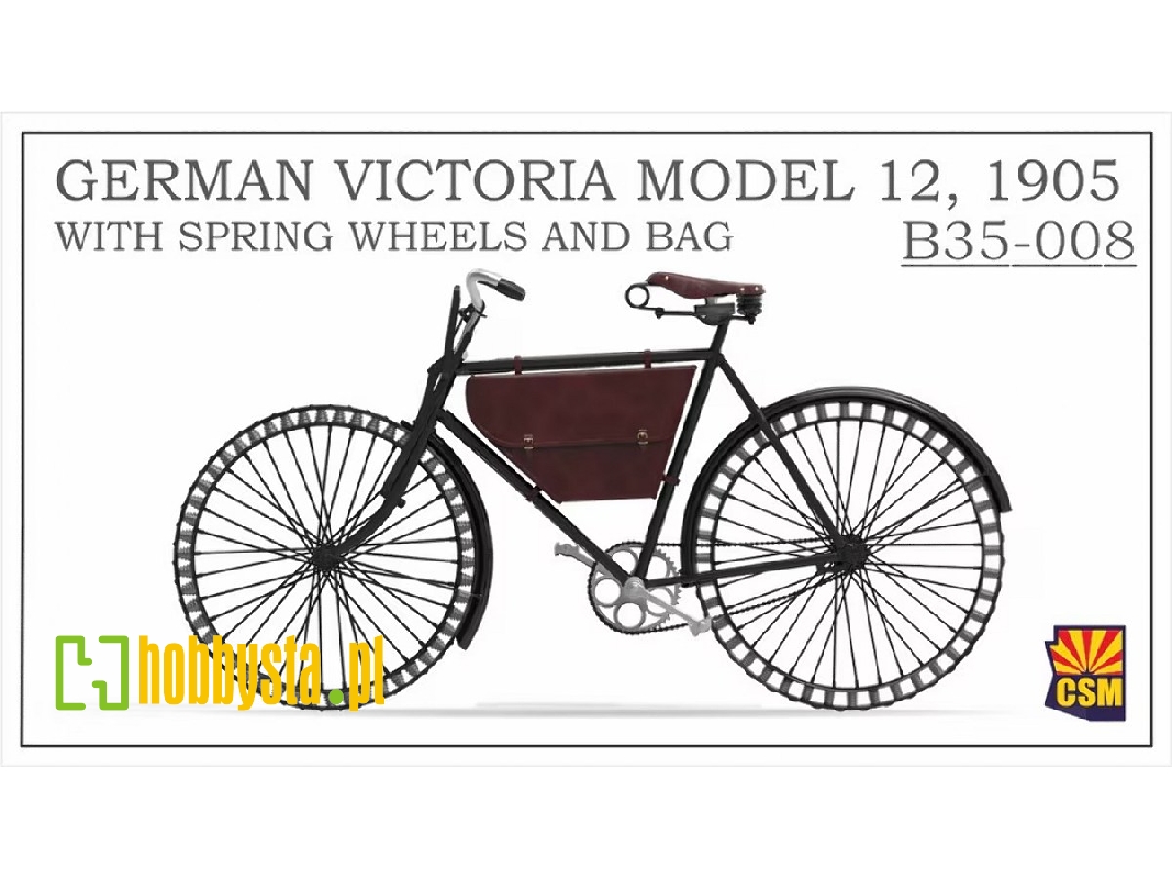 German Victoria Model 12 With Spring Wheels And Bag (1905 / 3d-printed) - image 1