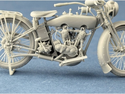 Us Model J Military Motorcycle 1916-1918 (3d-printed) - image 7