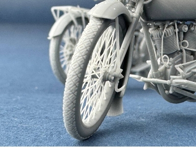 Us Model J Military Motorcycle 1916-1918 (3d-printed) - image 8