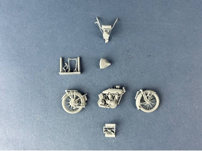 Us Model J Military Motorcycle 1916-1918 (3d-printed) - image 10