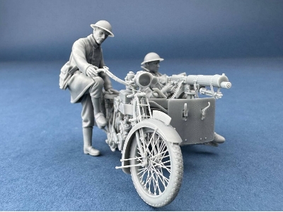 Machine Gun Corps Rider Starting The Motorcycle (3d-printed) - image 4
