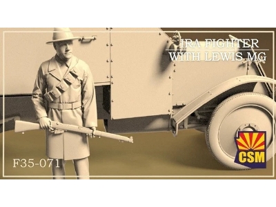 Ira Fighter With Rifle (1 Figure / 3d-printed) - image 1