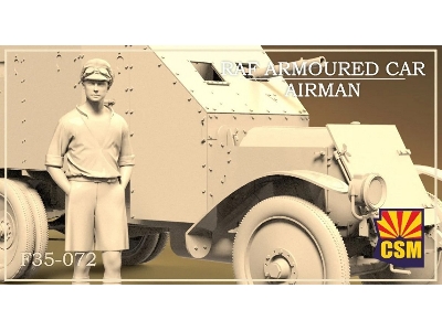 Raf Armoured Car Airman (1 Figure / 3d-printed) - image 1