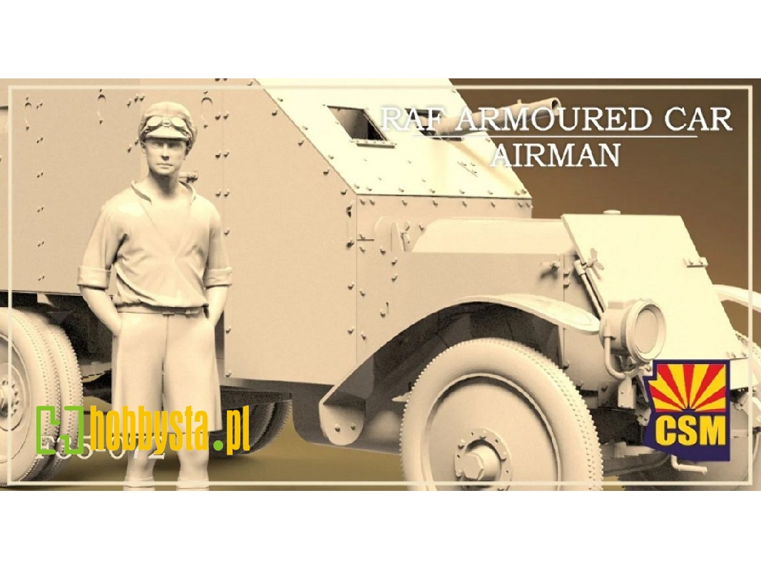 Raf Armoured Car Airman (1 Figure / 3d-printed) - image 1
