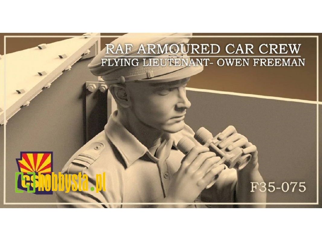 Raf Armoured Car Crew Driver - F/L Robert Evans (1 Figure / 3d-printed) - image 1