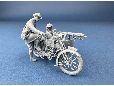 Machine Gun Corps Rider Starting The Motorcycle (3d-printed) - image 2