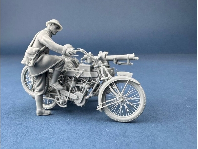 Machine Gun Corps Rider Starting The Motorcycle (3d-printed) - image 5