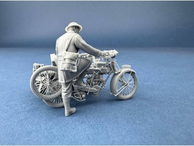 Machine Gun Corps Rider Starting The Motorcycle (3d-printed) - image 7