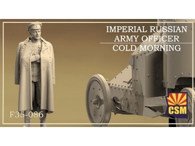 Imperial Russian Army Officer - Cold Morning (1 Figure / 3d-printed) - image 1