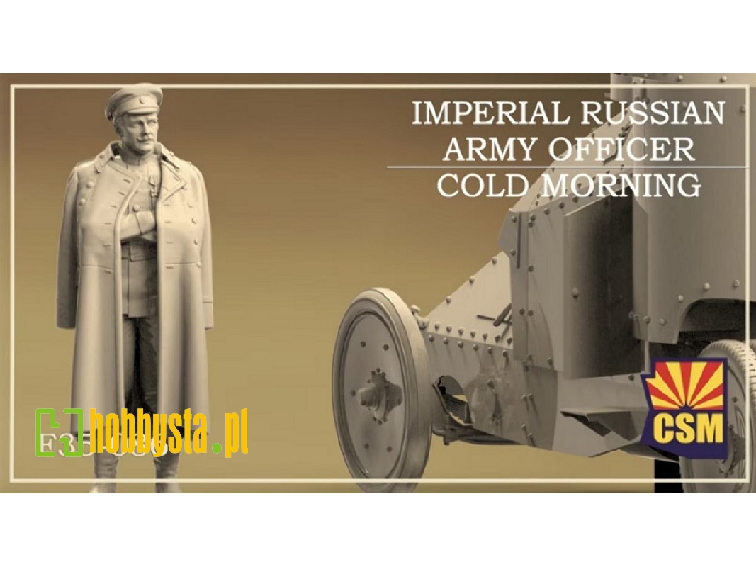 Imperial Russian Army Officer - Cold Morning (1 Figure / 3d-printed) - image 1