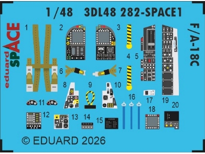 Mcdonnell Douglas F/A-18 C Hornet - Space Set (For Eduard / Kinetic Kits) - image 1