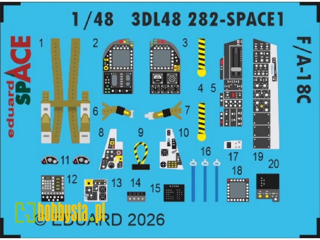 Mcdonnell Douglas F/A-18 C Hornet - Space Set (For Eduard / Kinetic Kits) - image 1