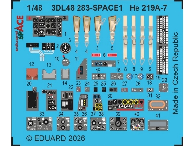 Heinkel He 219 A-7 - Space Set (For Tamiya Kits) - image 1
