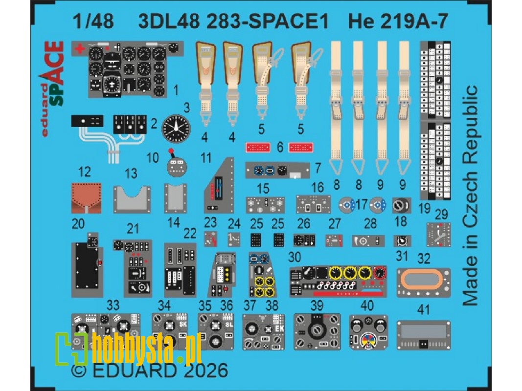 Heinkel He 219 A-7 - Space Set (For Tamiya Kits) - image 1