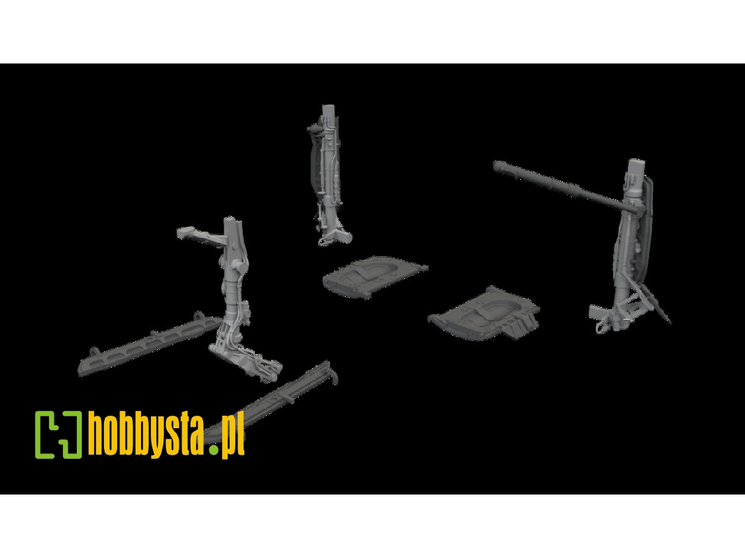 Mig-21 F - Undercarriage Legs (For Eduard Kits / 3d-printed) - image 1