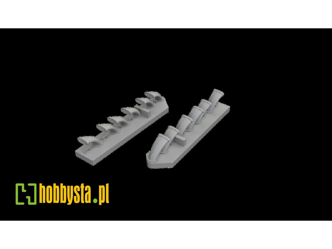 Focke Wulf Fw-190 D-9 - Exhaust Stacks (For Miniart Kits / 3d-printed) - image 1