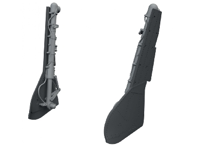 Focke Wulf Fw-190 D-9 - Undercarriage Legs (For Miniart Kits / 3d-printed) - image 1