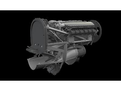 Curtiss P-40 K - Engine Set (For Eduard Kits / 3d-pritned) - image 1