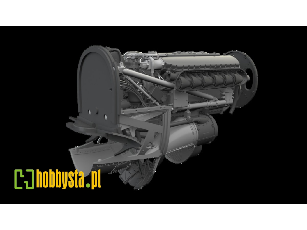 Curtiss P-40 K - Engine Set (For Eduard Kits / 3d-pritned) - image 1