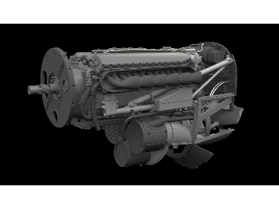 Curtiss P-40 K - Engine Set (For Eduard Kits / 3d-pritned) - image 2