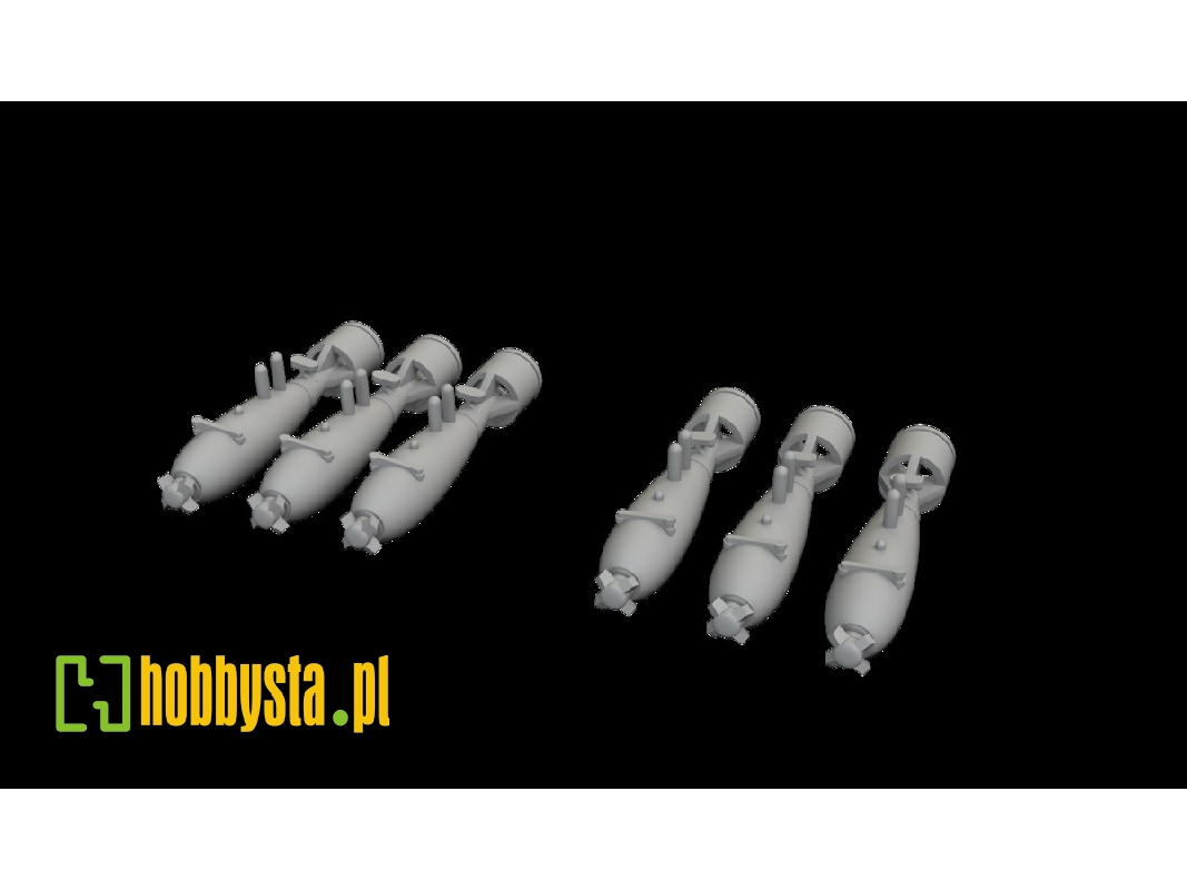 Curtiss P-40 - 40lb Frag Bombs (For Eduard Kits / 3d-printed) - image 1