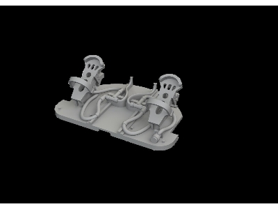Messerschmitt Me-262 A - Rudder Pedals (For Arma Hoby Kits / 3d-printed) - image 1