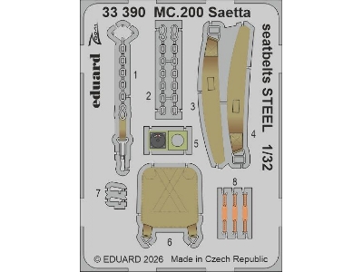 Macchi Mc.200 Saetta - Big Ed Set (For Italeri Kits) - image 1