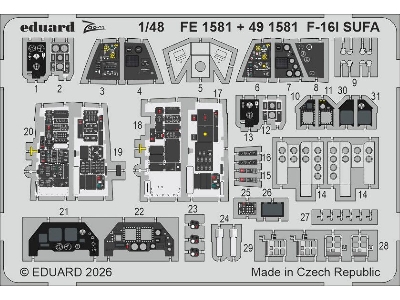 Lockheed Martin F-16i Sufa - Big Ed Set (For Gwh Kits) - image 3