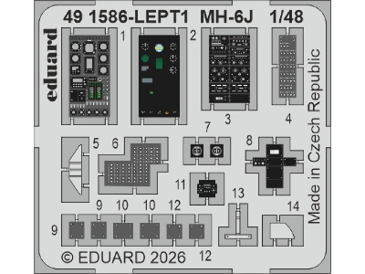 Hughes Mh-6 J - Big Ed Set (For Icm Kits) - image 1