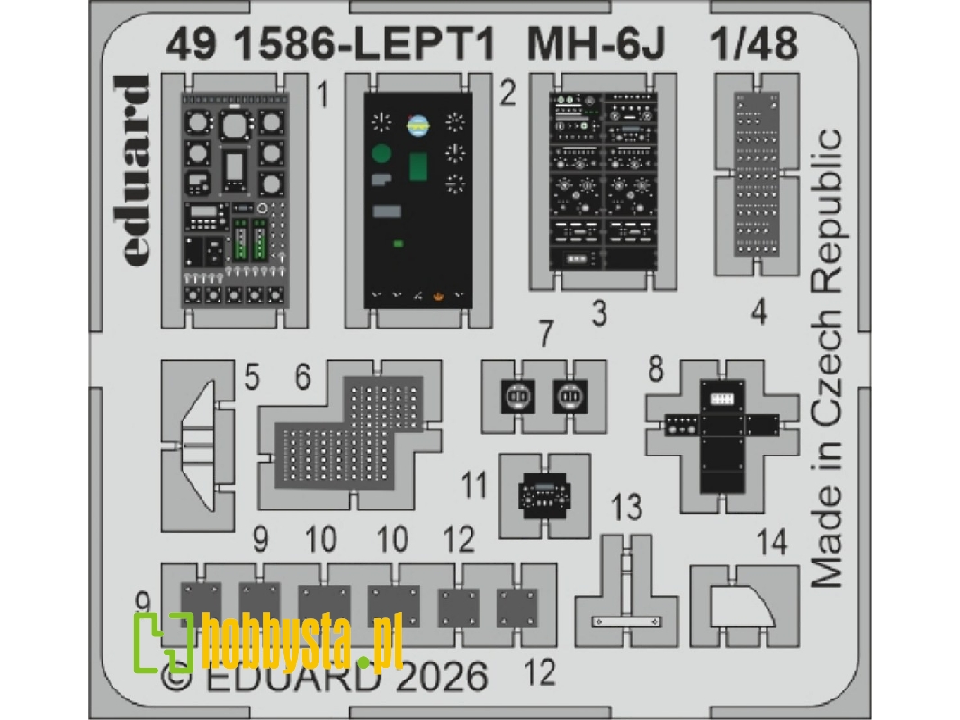 Hughes Mh-6 J - Big Ed Set (For Icm Kits) - image 1