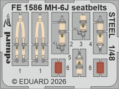 Hughes Mh-6 J - Big Ed Set (For Icm Kits) - image 4