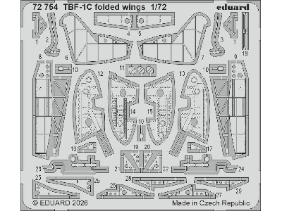 Grumman Tbf-1c Avenger (Folded Wings) - Big Ed Set (For Hobby Boss Kits) - image 3