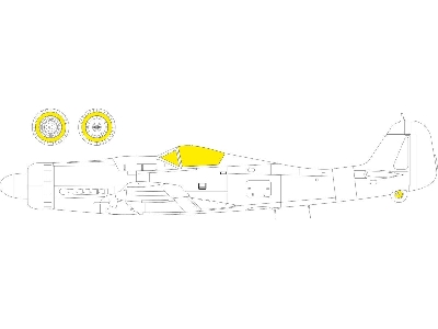 Focke Wulf Fw-190 D-9 - Tface Mask Set (For Miniart Kits) - image 1