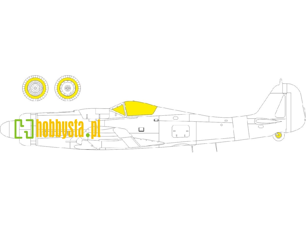 Focke Wulf Fw-190 D-9 - Tface Mask Set (For Miniart Kits) - image 1