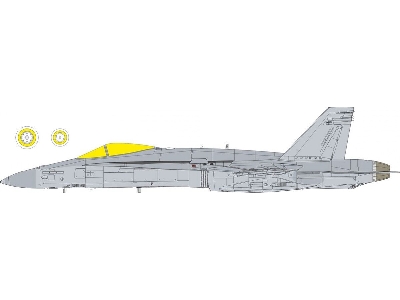 Mcdonnell Douglas F/A-18 C Hornet - Tface Mask Set (For Eduard / Kinetic Kits) - image 1