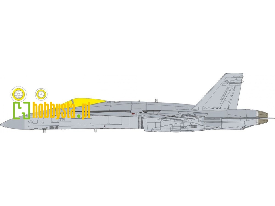 Mcdonnell Douglas F/A-18 C Hornet - Tface Mask Set (For Eduard / Kinetic Kits) - image 1