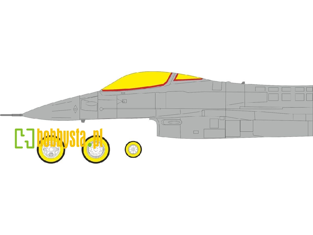 Lockheed Martin F-16 Cj Block 50 - Tface Mask Set (For Tamiya Kits) - image 1