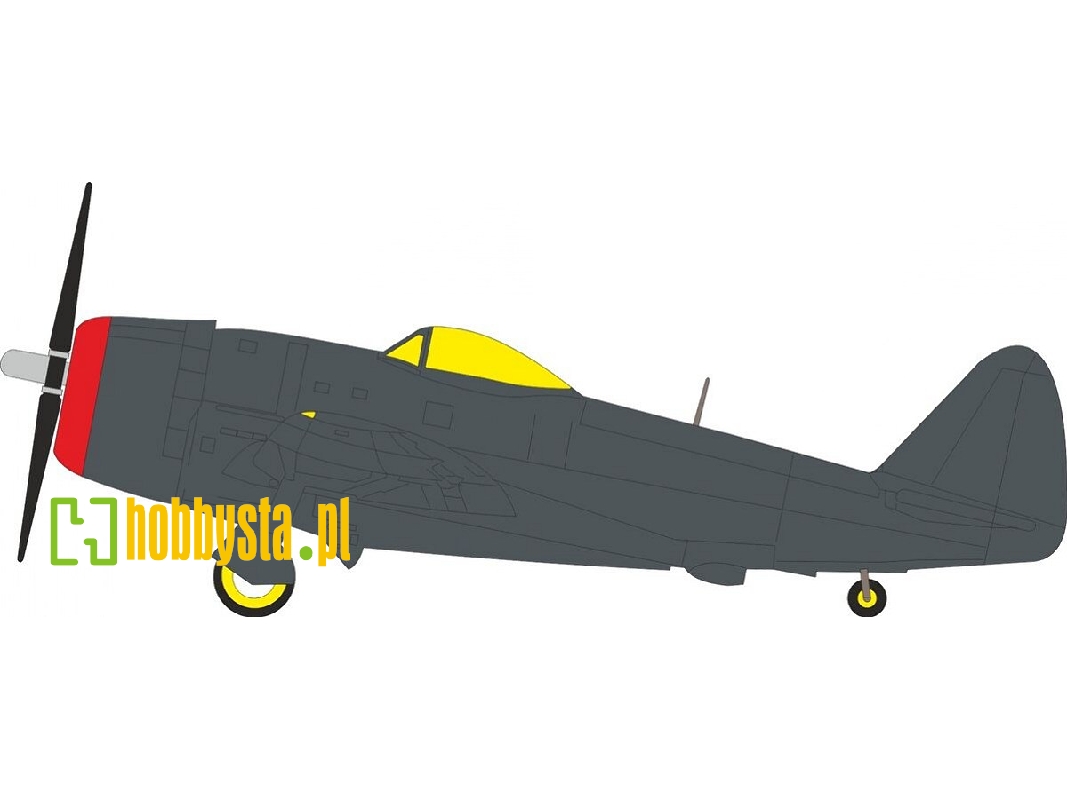 Republic P-47 M Thunderbolt - Tface Mask Set (For Tamiya Kits) - image 1