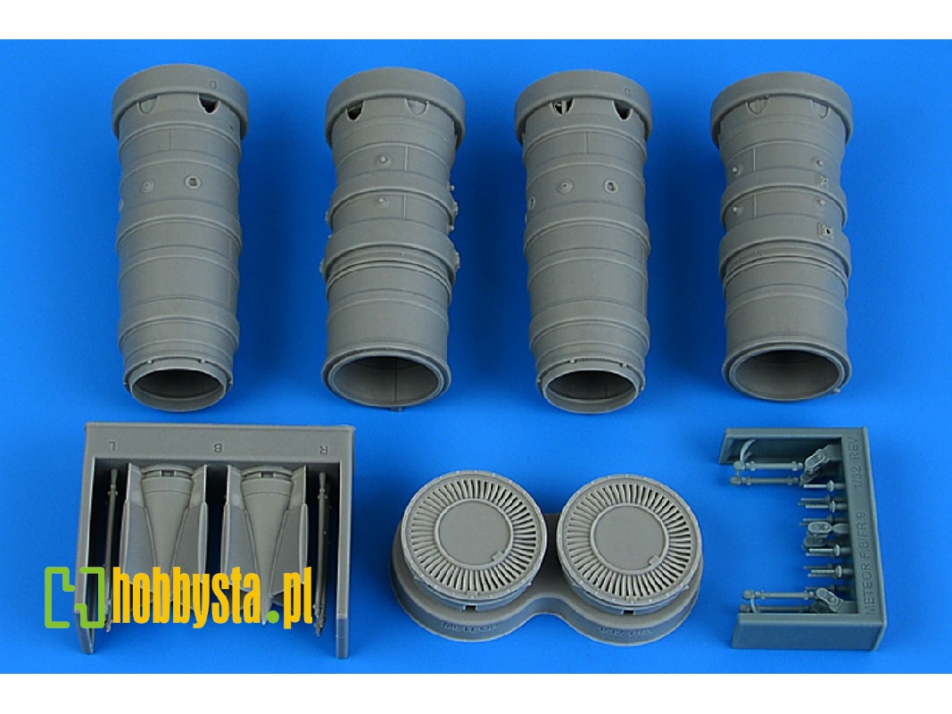 Gloster Meteor F.8 / Fr.9 - Exhaust Nozzles (For Revell Kits) - image 1