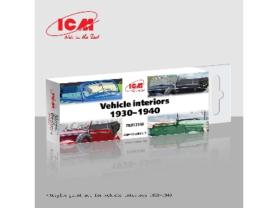 Acrylic Paints Set For Vehicle Interiors (1930 - 1940) - image 2