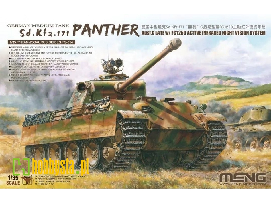 Sd.Kfz. 171 Panther Ausf. G Late With Fg1250 Active Infraded Night Vision System - image 1