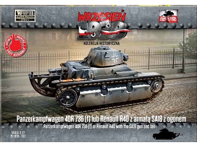 Panzerkampfwagen 40R 736 (f) or Renault R40 with SA18 gun with tail - image 1