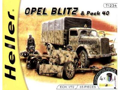 Opel Blitz & Pack 40  w/Paints and Glue - image 1