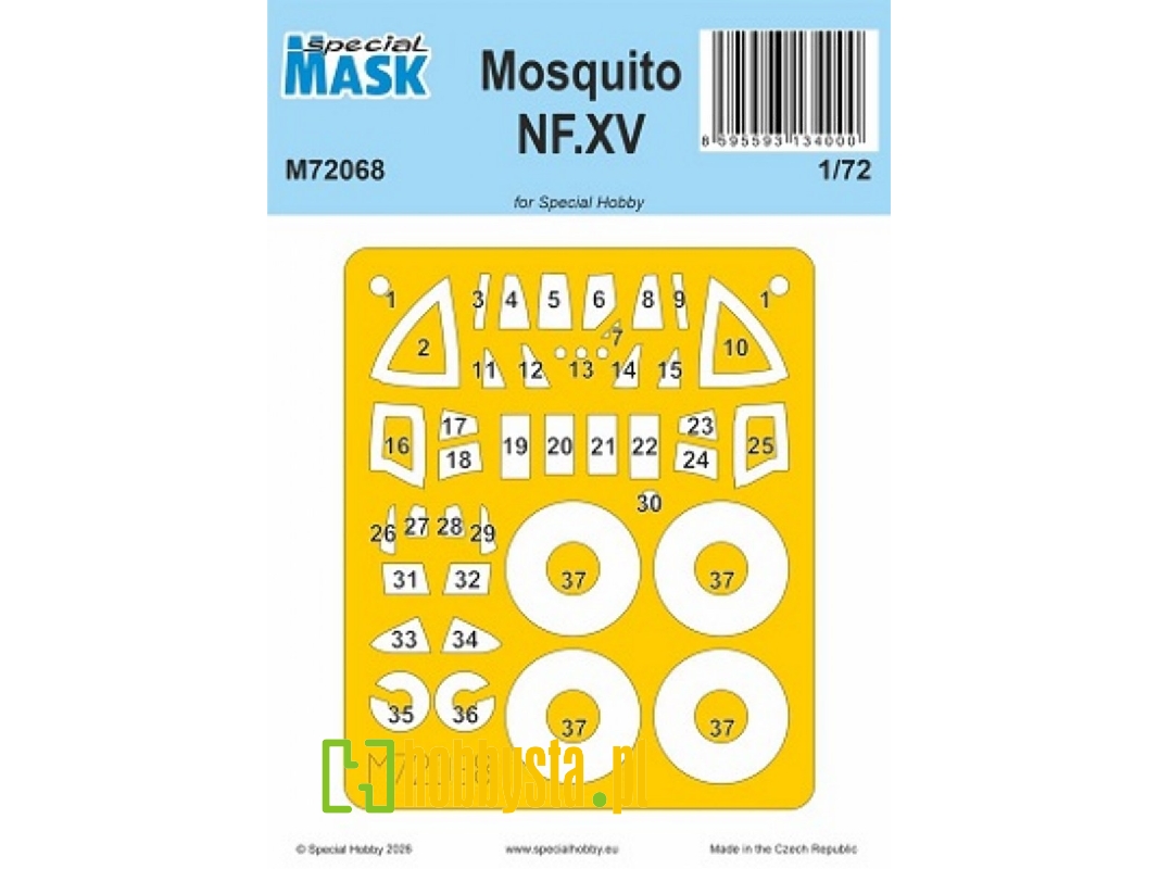 De Havilland Mosquito Mk.Xv Nf - Masks Set (For Special Hobby Kits) - image 1