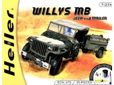 Willys MB w/Paints and Glue - image 1