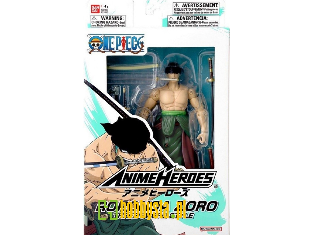 Anime Heroes One Piece Roronoa Zoro (Three Sword Style) - image 1